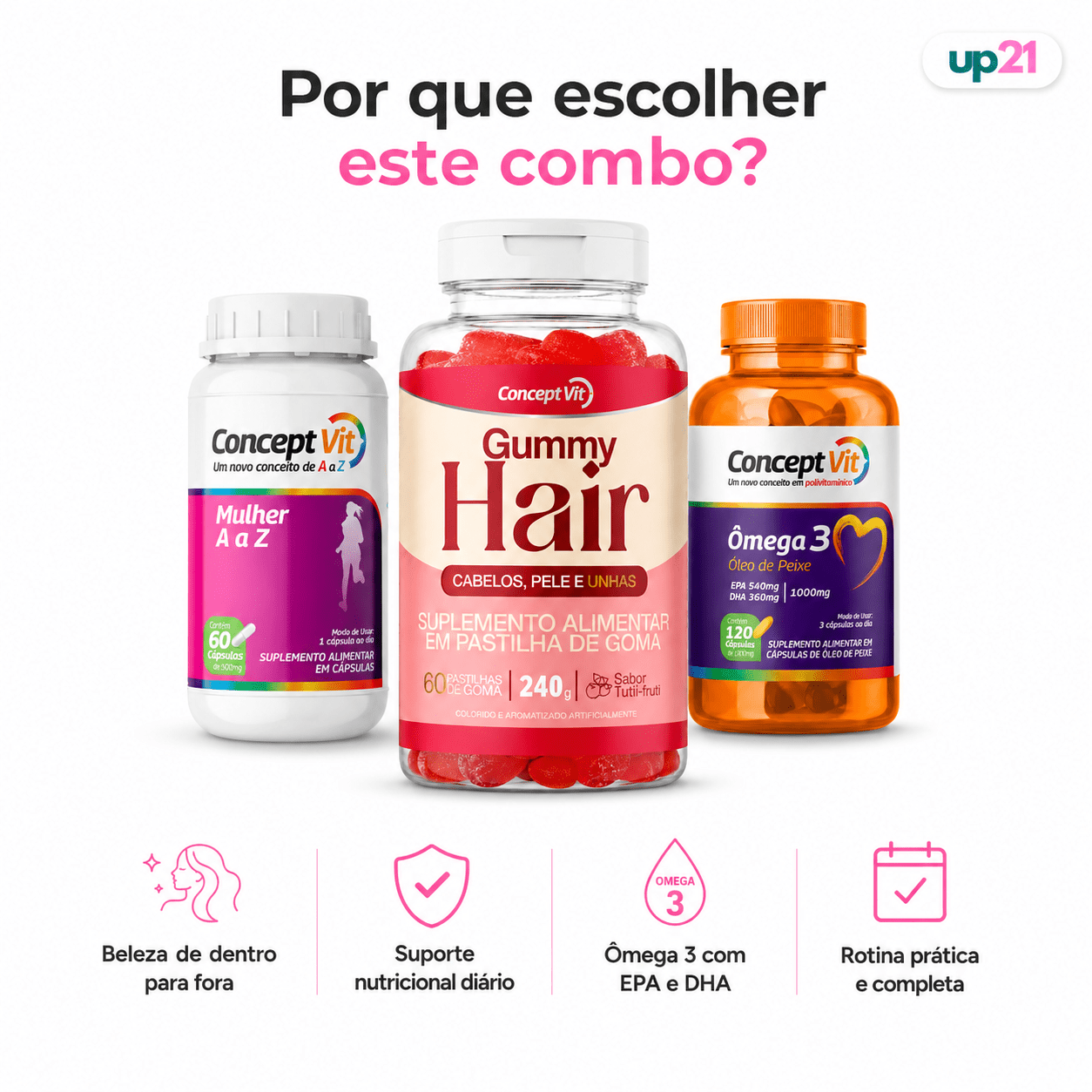 combo oficial do Desafio Upgrade21 - Conceptvit
