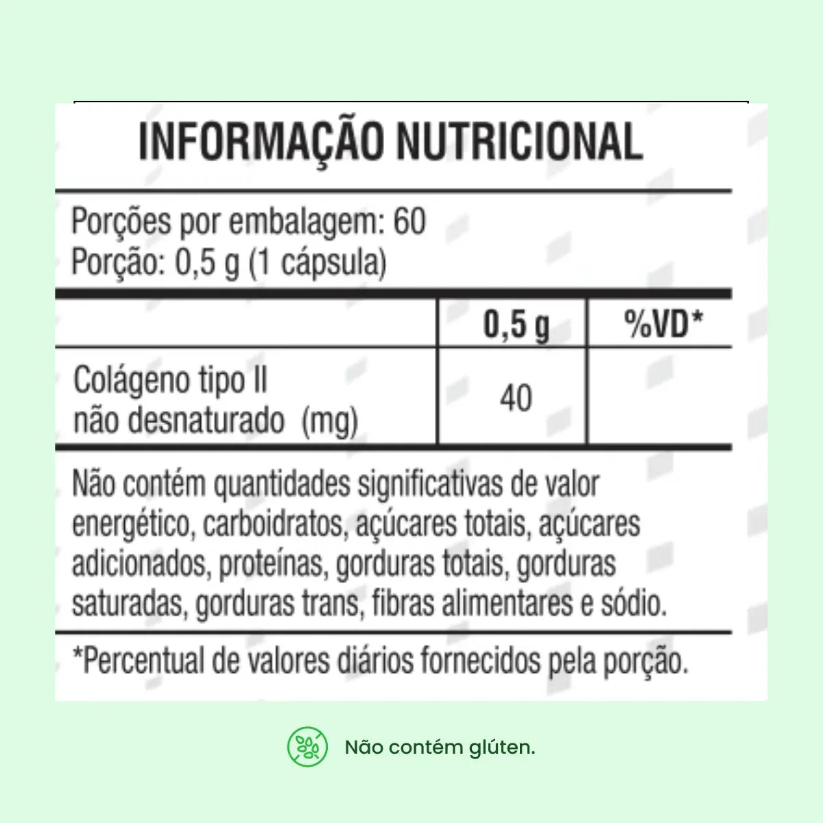 Colágeno Tipo 2 - 60 cápsulas de 500mg - Conceptvit