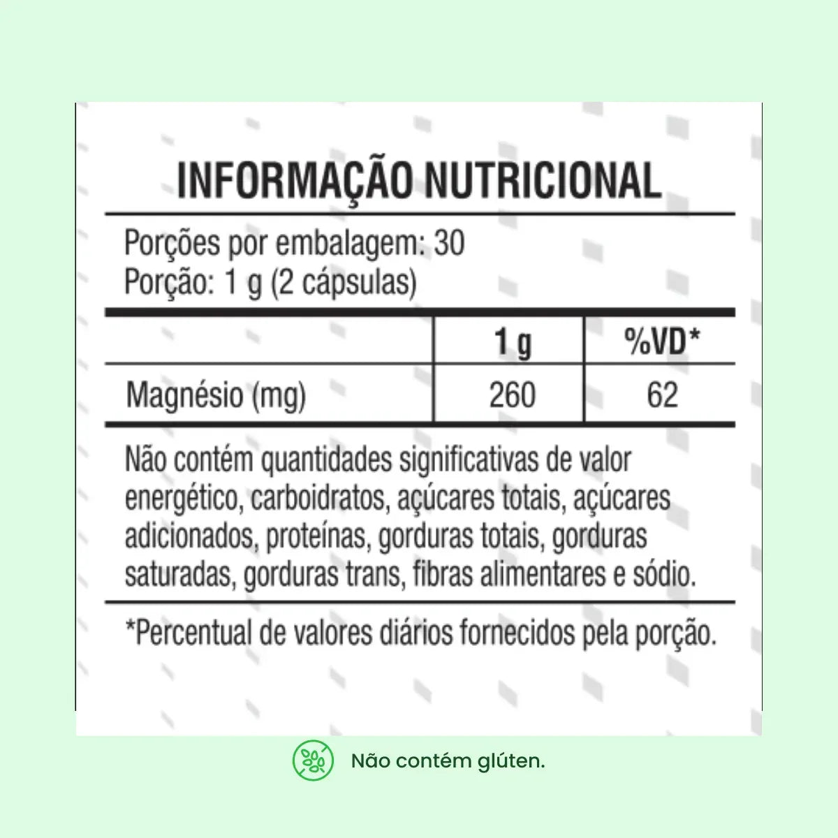 Cloreto de Magnésio - 60 cápsulas de 500mg - Conceptvit