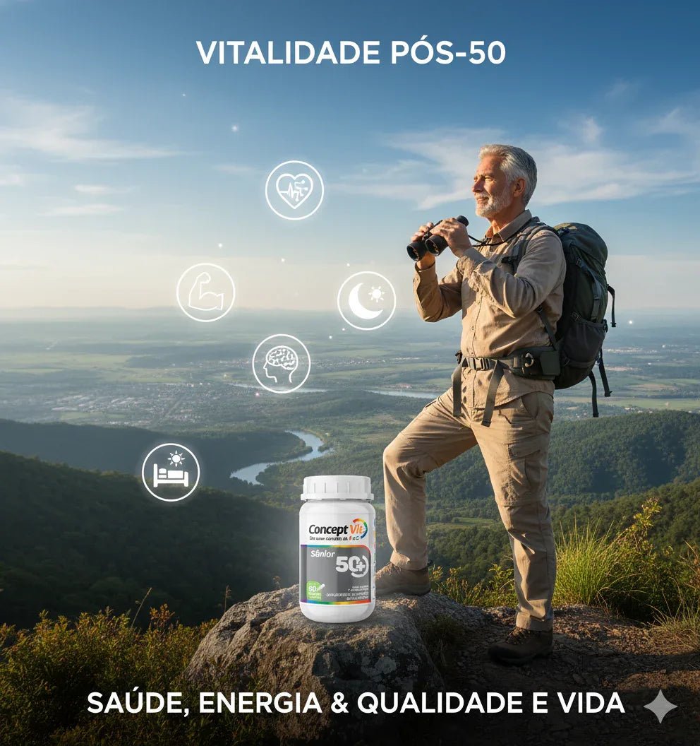 50+Sênior - 60 cápsulas de 500mg - Conceptvit