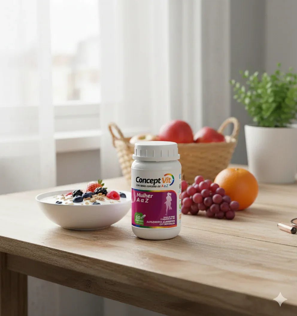 Vitamina A a Z Mulher - 60 cápsulas de 500mg - Conceptvit