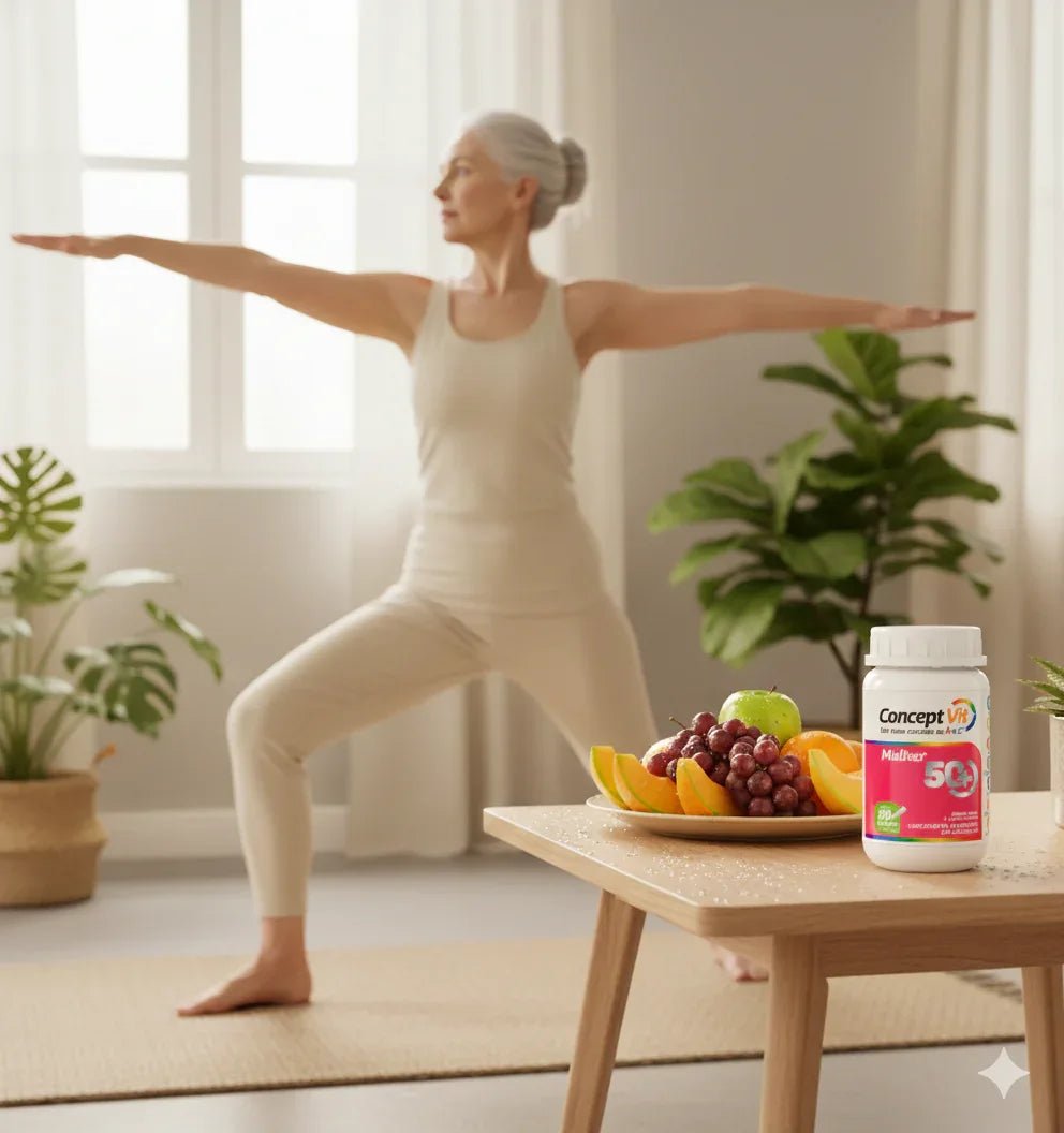 Vitamina 50+ Mulher - 60 cápsulas de 500mg - Conceptvit